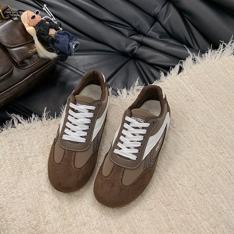 2025Autumn Low Top（Upper Height Less10cm)Sports Shoes Rubber Women's Lace-Up