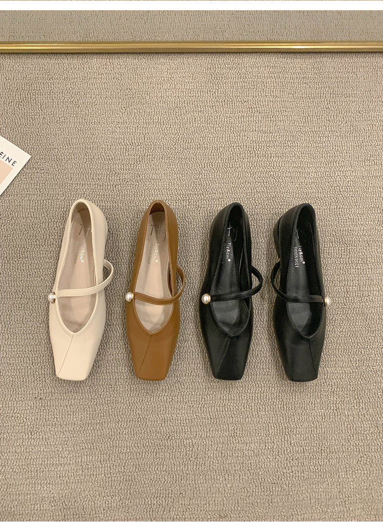 Women's Flat Shoes2023Spring, Autumn, Summer New Versatile Design Mary Jane Women's Shoes Gentle Style Evening Shoes