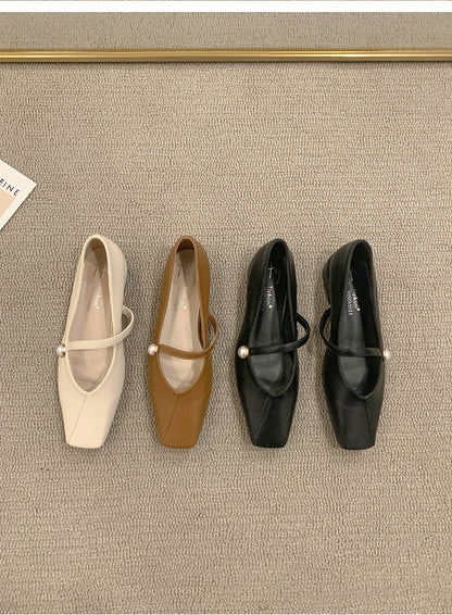 Women's Flat Shoes2023Spring, Autumn, Summer New Versatile Design Mary Jane Women's Shoes Gentle Style Evening Shoes
