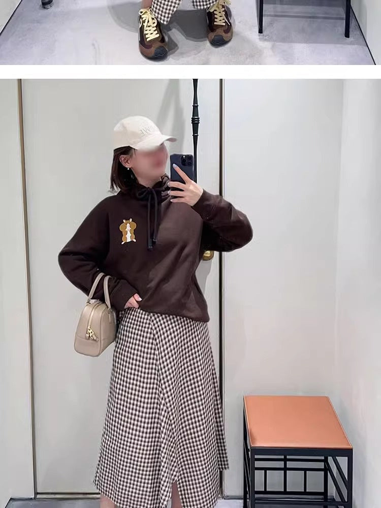 2025Luojia Spring Summer New Retro Flat Shoes Color Block Lace-up Ballet Sports Ugly Cute Shoes for Women