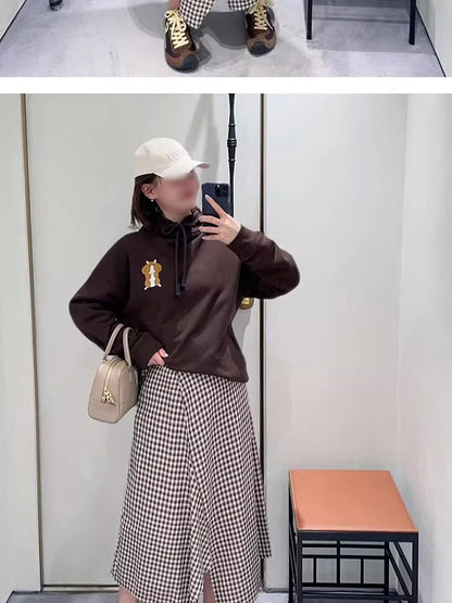 2025Luojia Spring Summer New Retro Flat Shoes Color Block Lace-up Ballet Sports Ugly Cute Shoes for Women